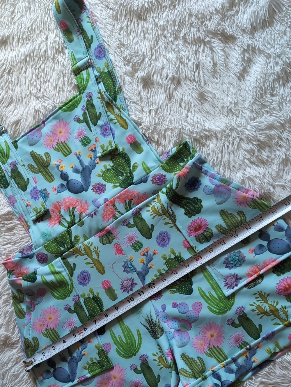 Blackmilk Crazy Plant Lady Cactus Print Short Overall Pinafore Romper XL - Picture 10 of 12